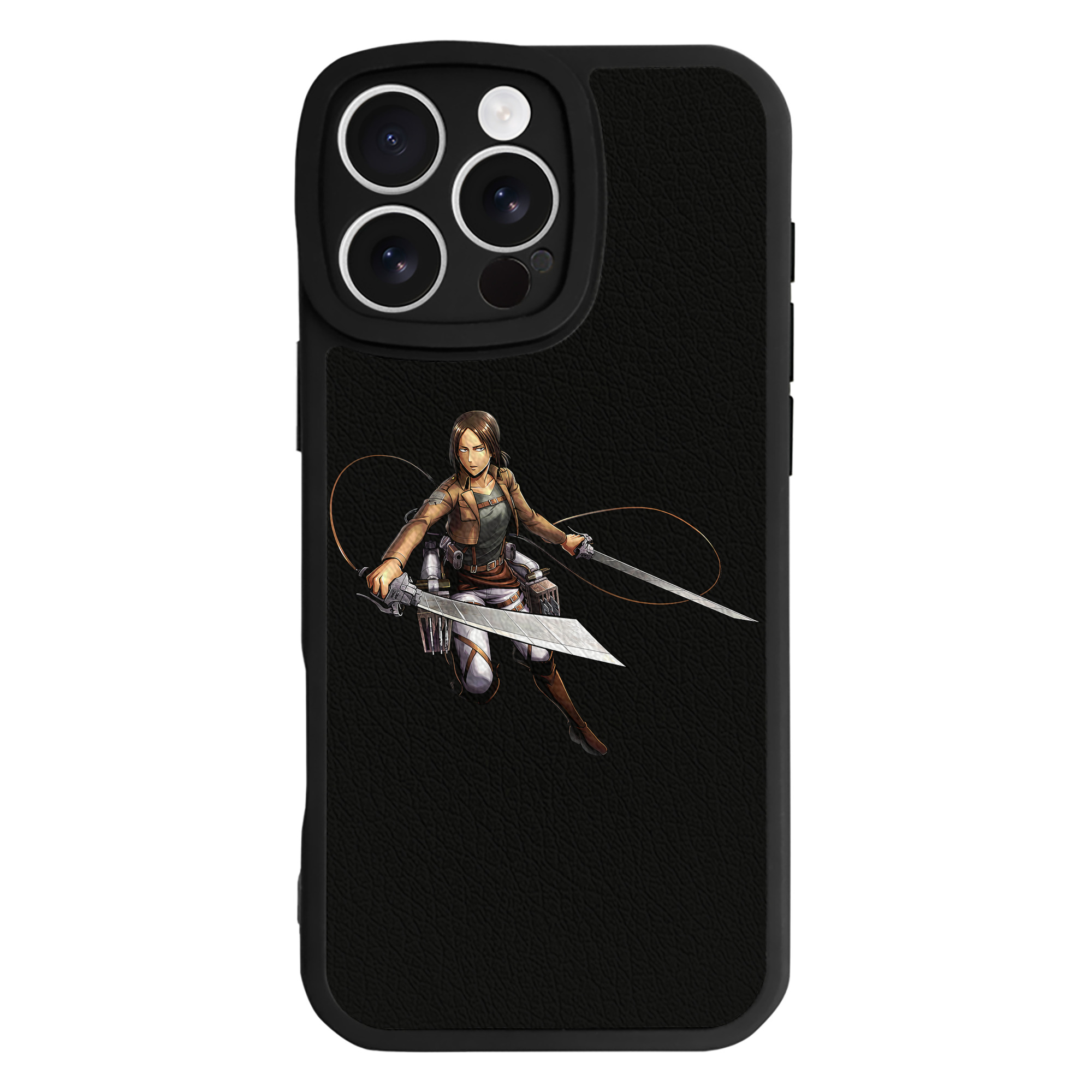 （画像用） 進撃の巨人 Attack on Titan 【iPhone 16シリーズ対応】シリコンスマホケース（レザー調） 材質：シリコン